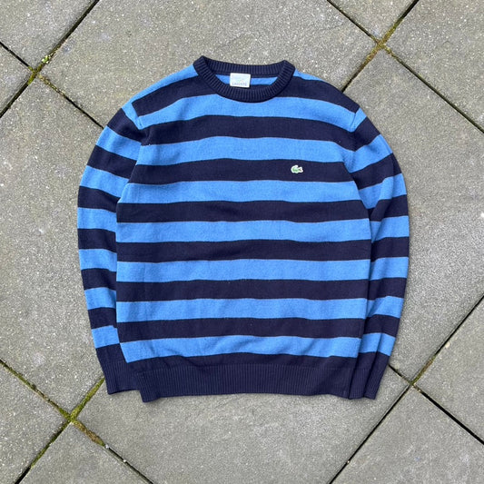 Vintage Blue Lacoste Knit Sweater - M