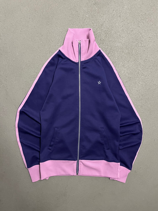 Vintage Y2K Purple Pink Fishbone Disco Track Jacket - M (W)