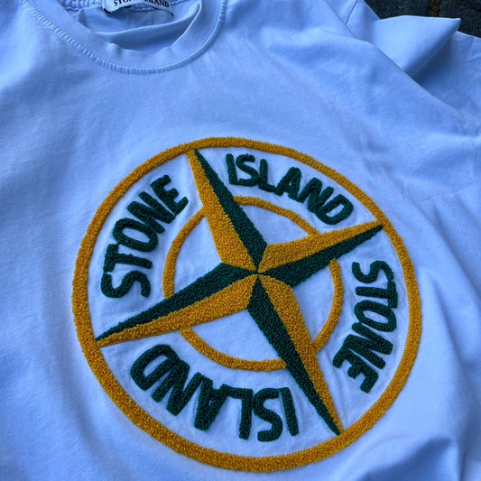 White Stone Island Tee - M