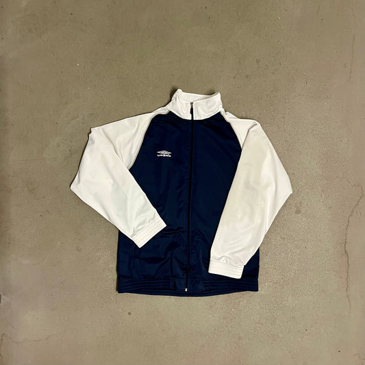Vintage Y2K Blue Creme Umbro Track Jacket - L