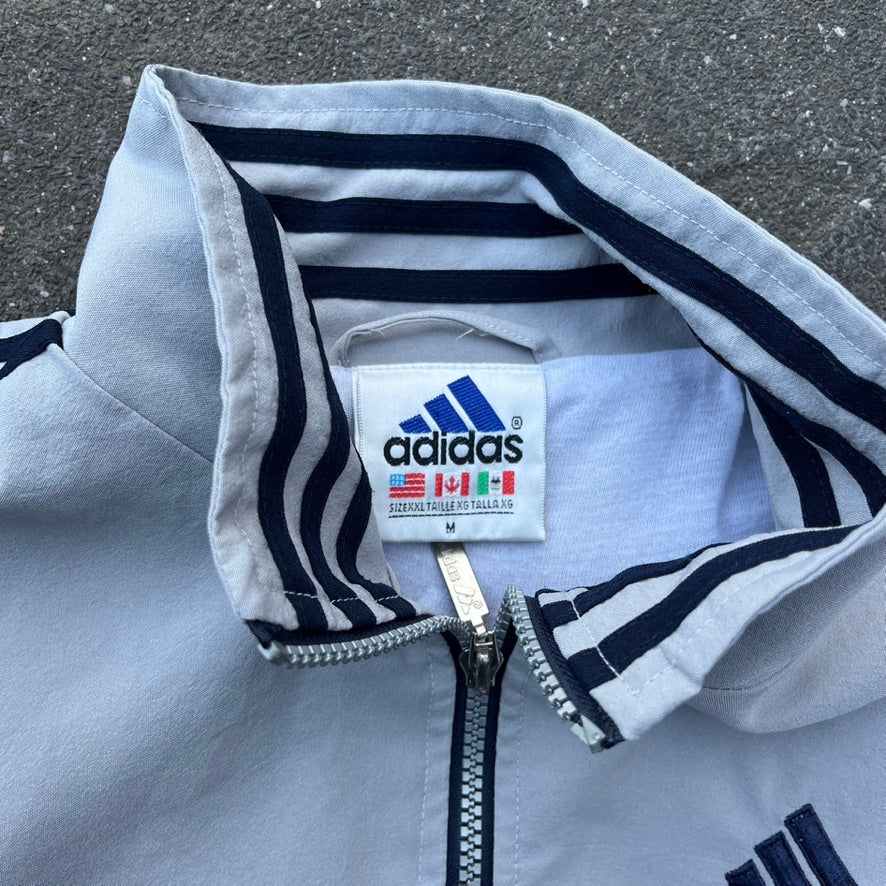 Vintage Grey Adidas Track Jacket - M