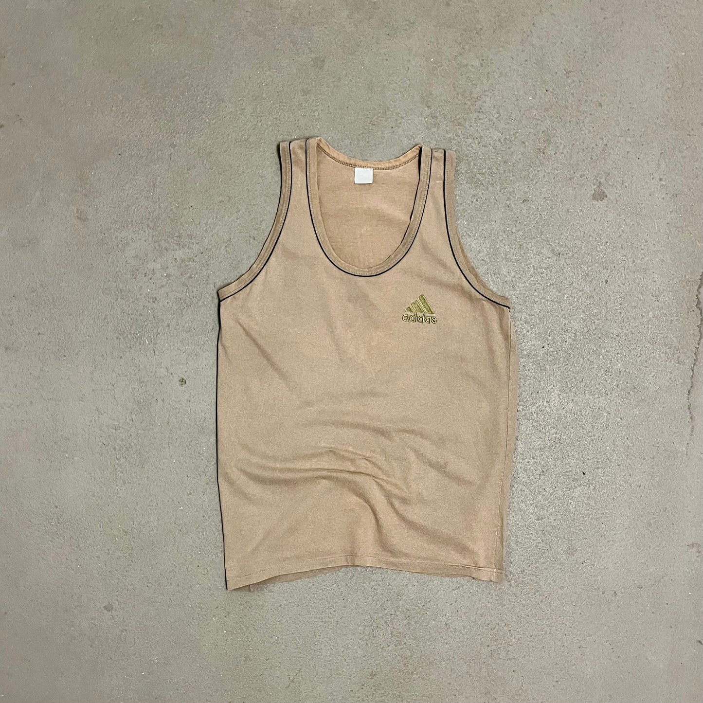 Vintage 90s Khaki Adidas Equipment Tank Top - M