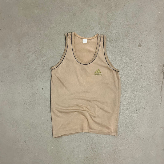 Vintage 90s Khaki Adidas Equipment Tank Top - M