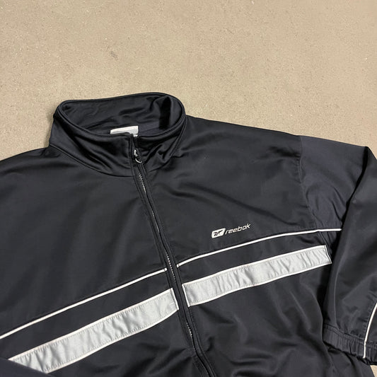 Vintage Black Reebok Track Jacket - L
