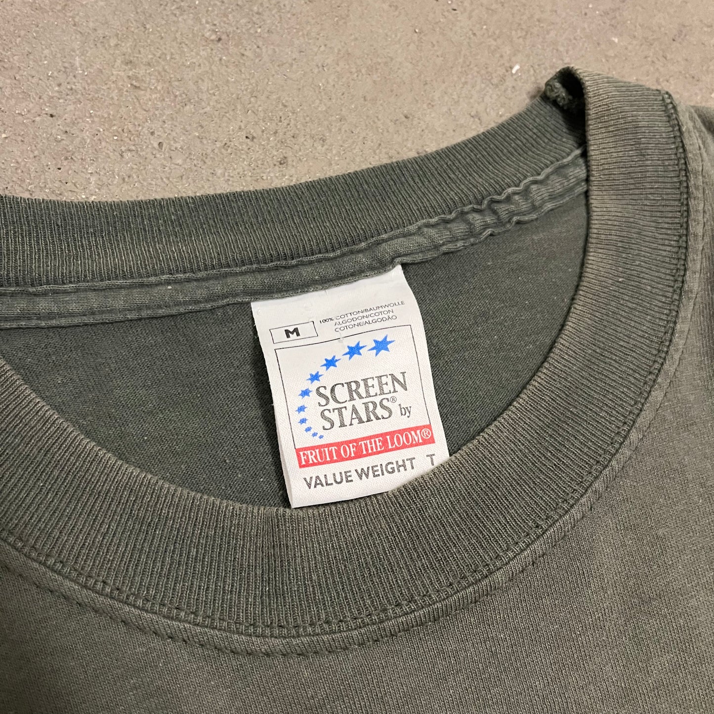 Vintage Green Screen Stars EATB Bandshirt - M