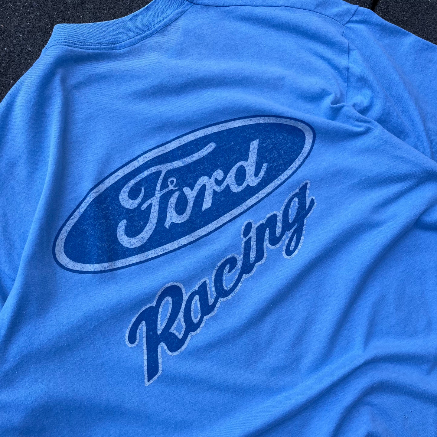 Vintage Blue Ford Racing Single Stitch Tee - M