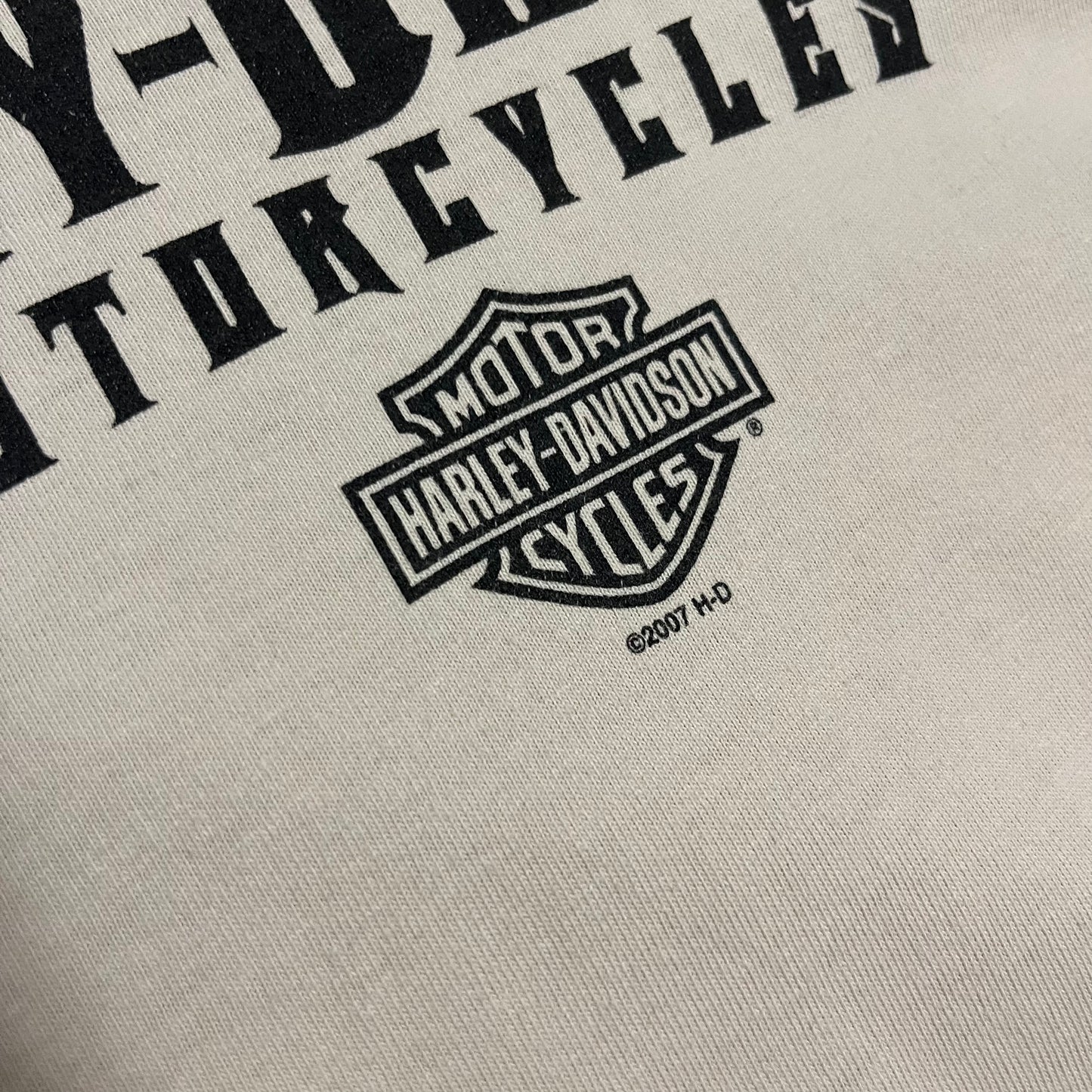 2007 Beige Harley Davidson Tribal Longsleeve - L