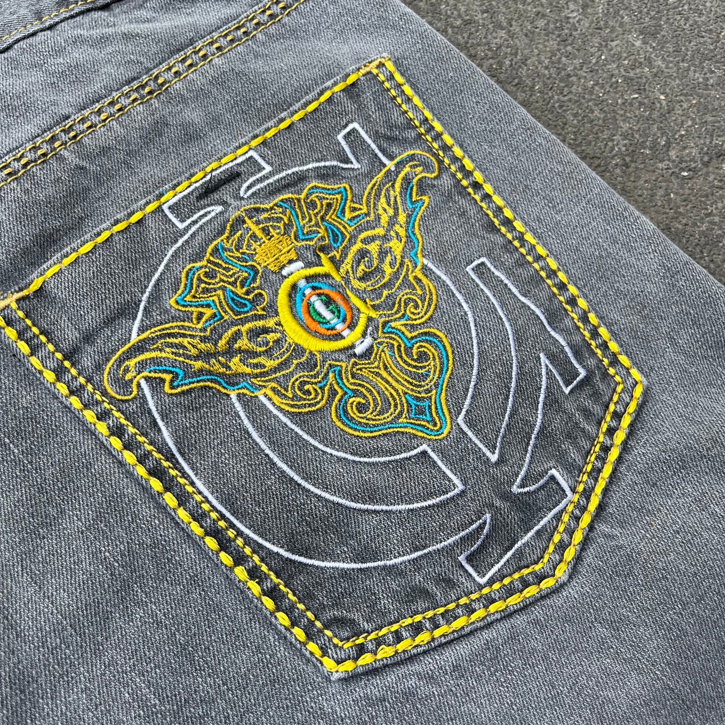 Vintage Y2K Grey Coogi Jeans Shorts - 36