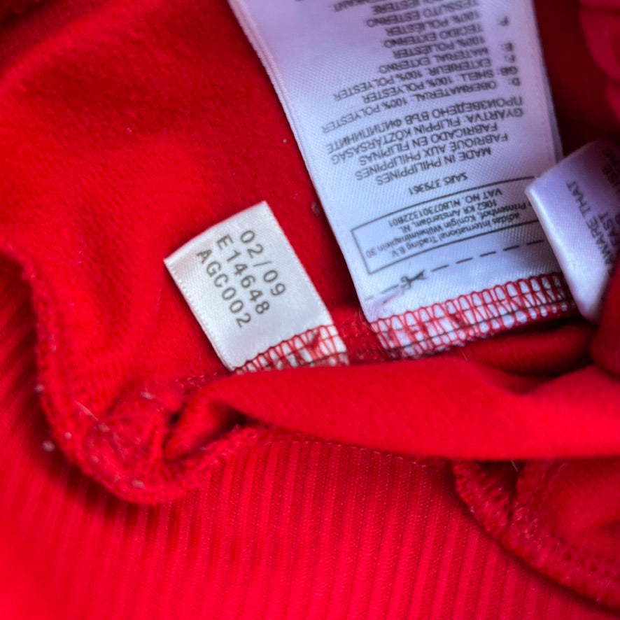 2009 Red Adidas Firebird Track Jacket - M