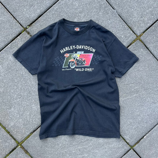 Vintage 2001 Black Harley Davidson Tee - L