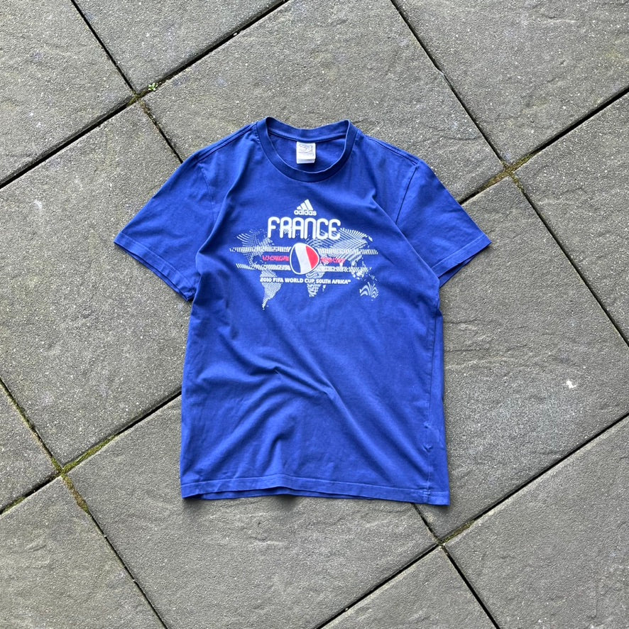 2010 Blue Adidas France Tee - L