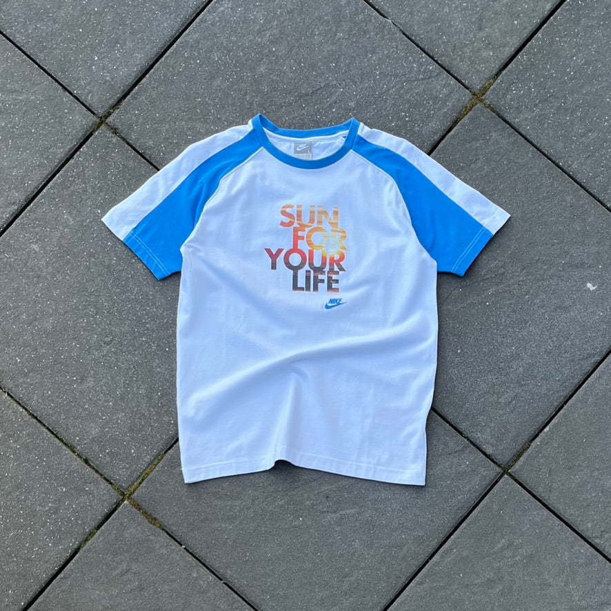 Vintage White Nike Tee - L