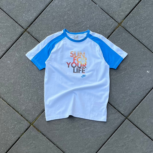 Vintage White Nike Tee - L