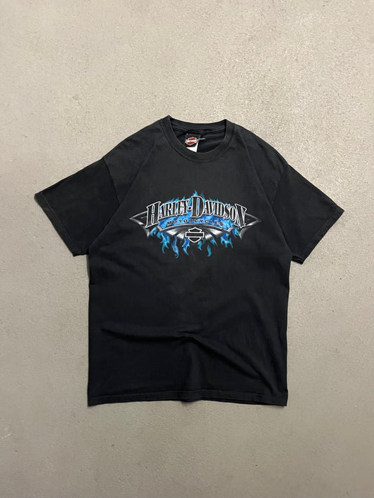 Vintage 2006 Black Faded Harley Davidson Tee - L