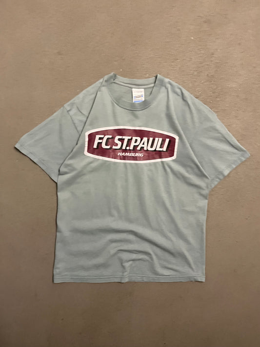 Vintage Light Blue Screenstars St Pauli Tee - L