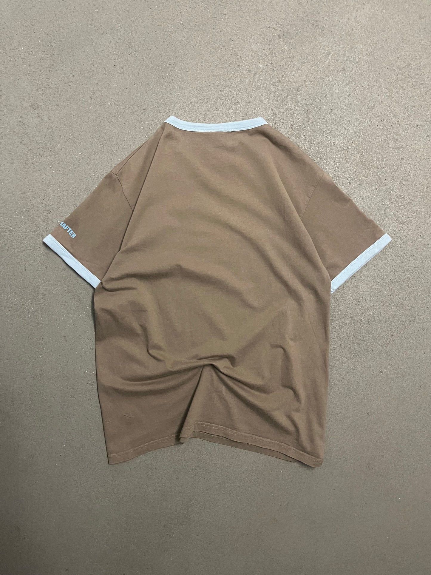 Vintage Brown Blue FC St Pauli Ringer Tee - M