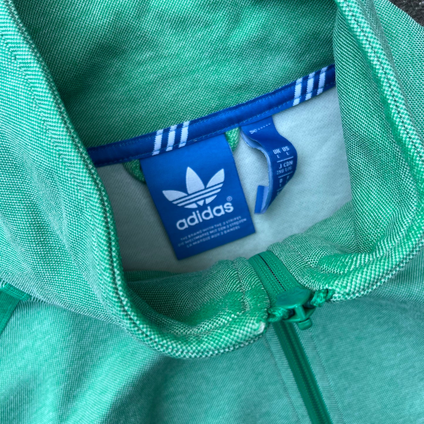 2014 Green Adidas Firebird Track Jacket - L