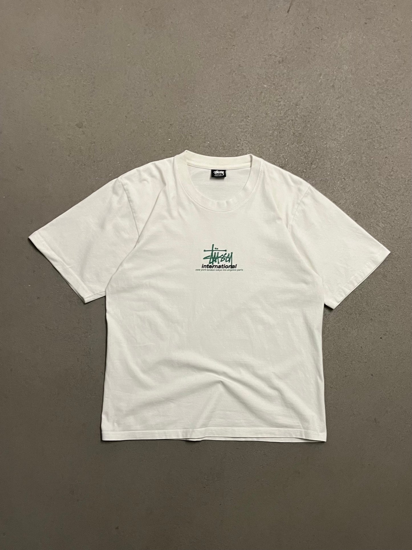 White Stüssy International Tee - L