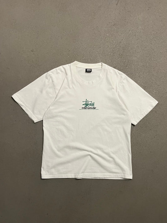 White Stüssy International Tee - L