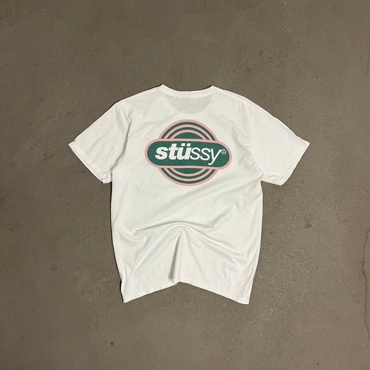 White Stüssy Tee - M