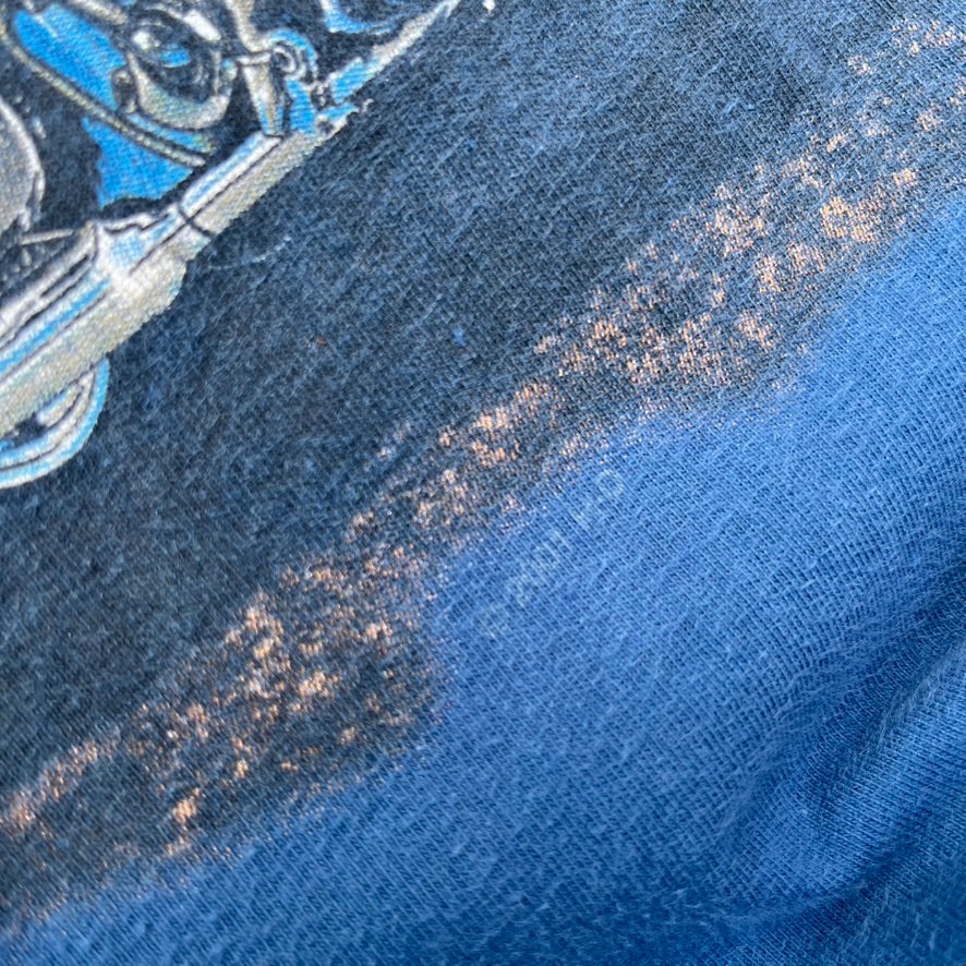 Vintage 2001 Blue Harley Davidson Tee  - XL
