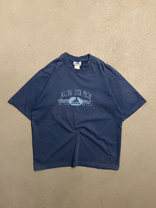 Vintage Y2K 2000 Blue Adidas Tee - M