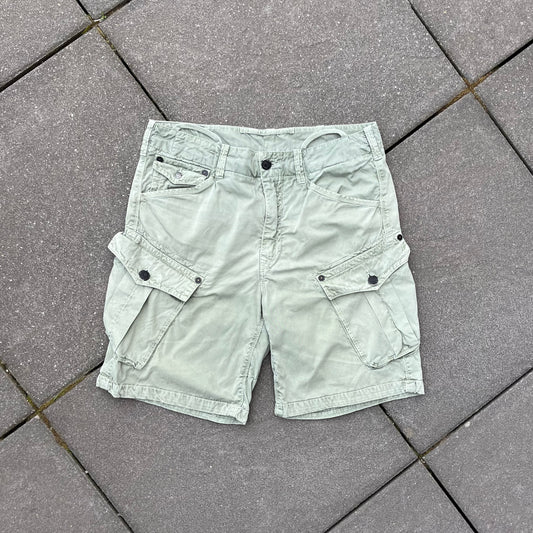 Vintage Green True Religion Cargo Shorts - 32