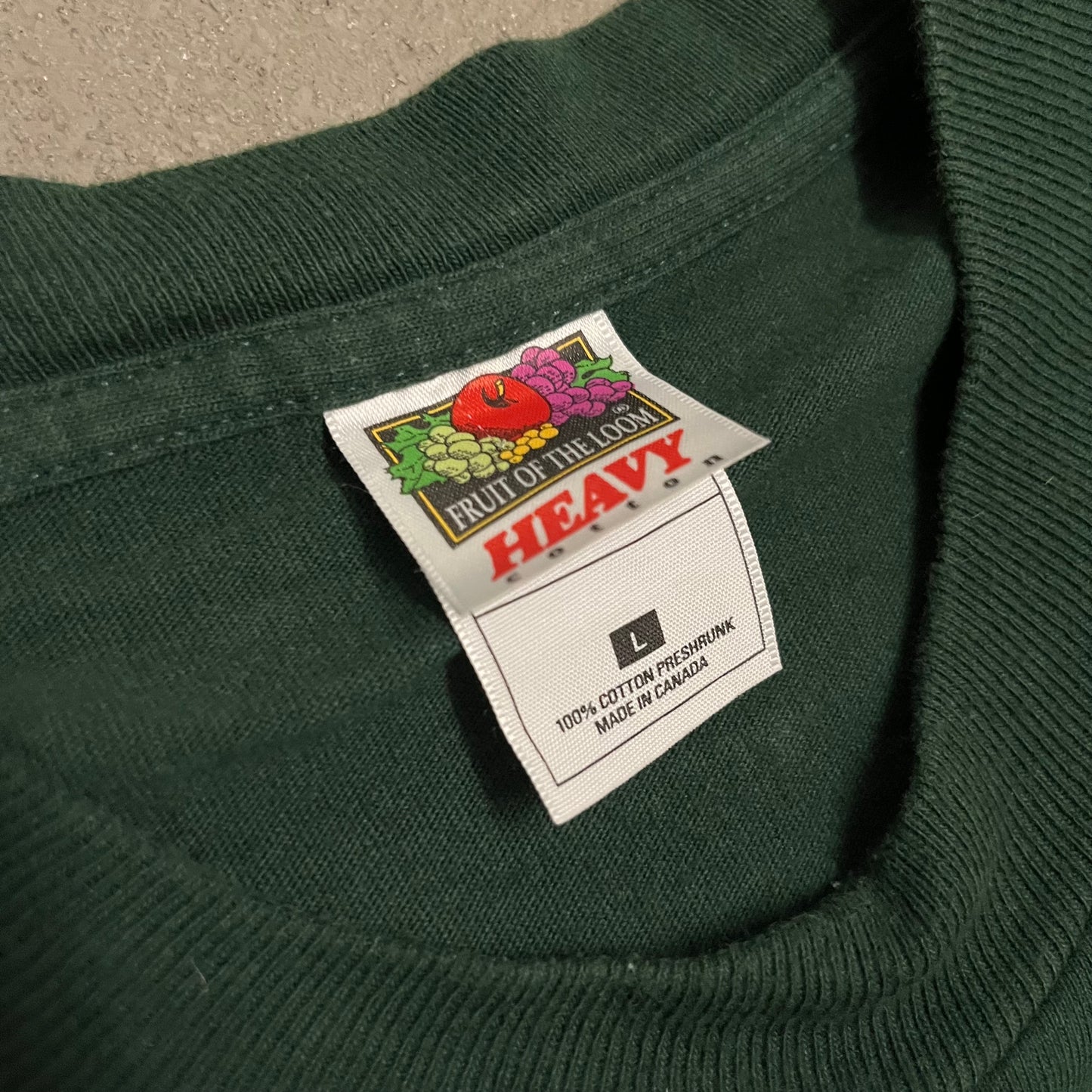 Vintage Green Fruit of the Loom Cuba Tourist Tee - L