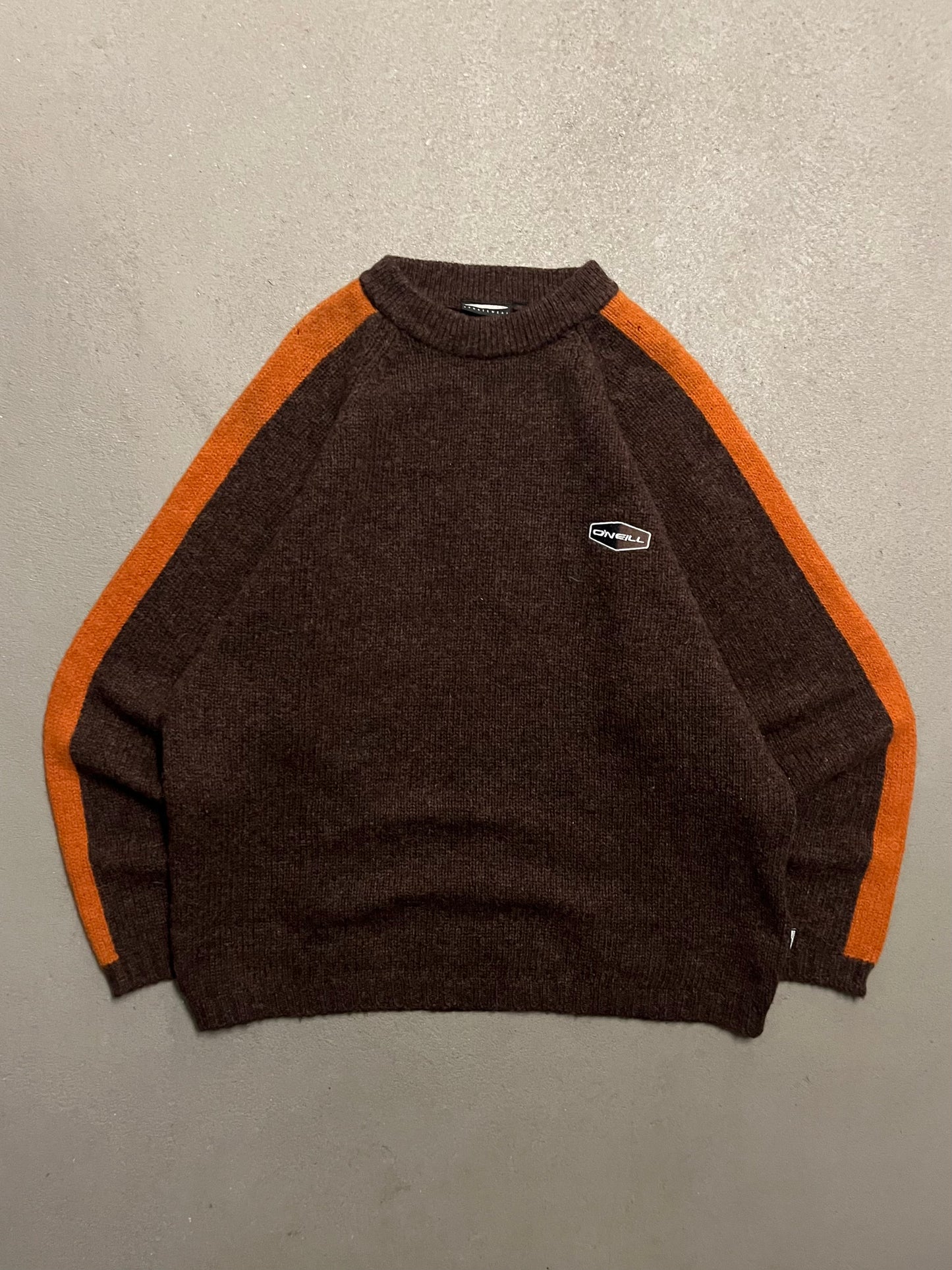 Vintage Y2K Brown O'Neill Shetland Lana Wool Sweater - XL
