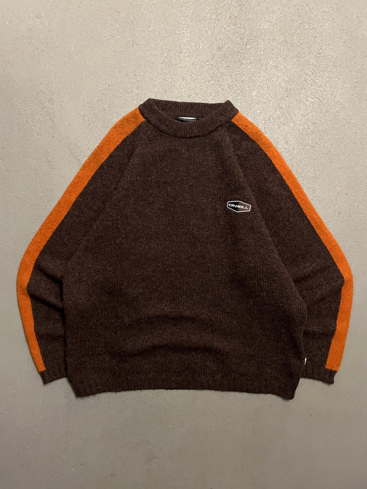 Vintage Y2K Brown O'Neill Shetland Lana Wool Sweater - XL