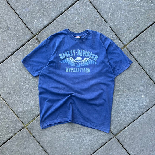 2007 Blue Harley Davidson Tee - XL