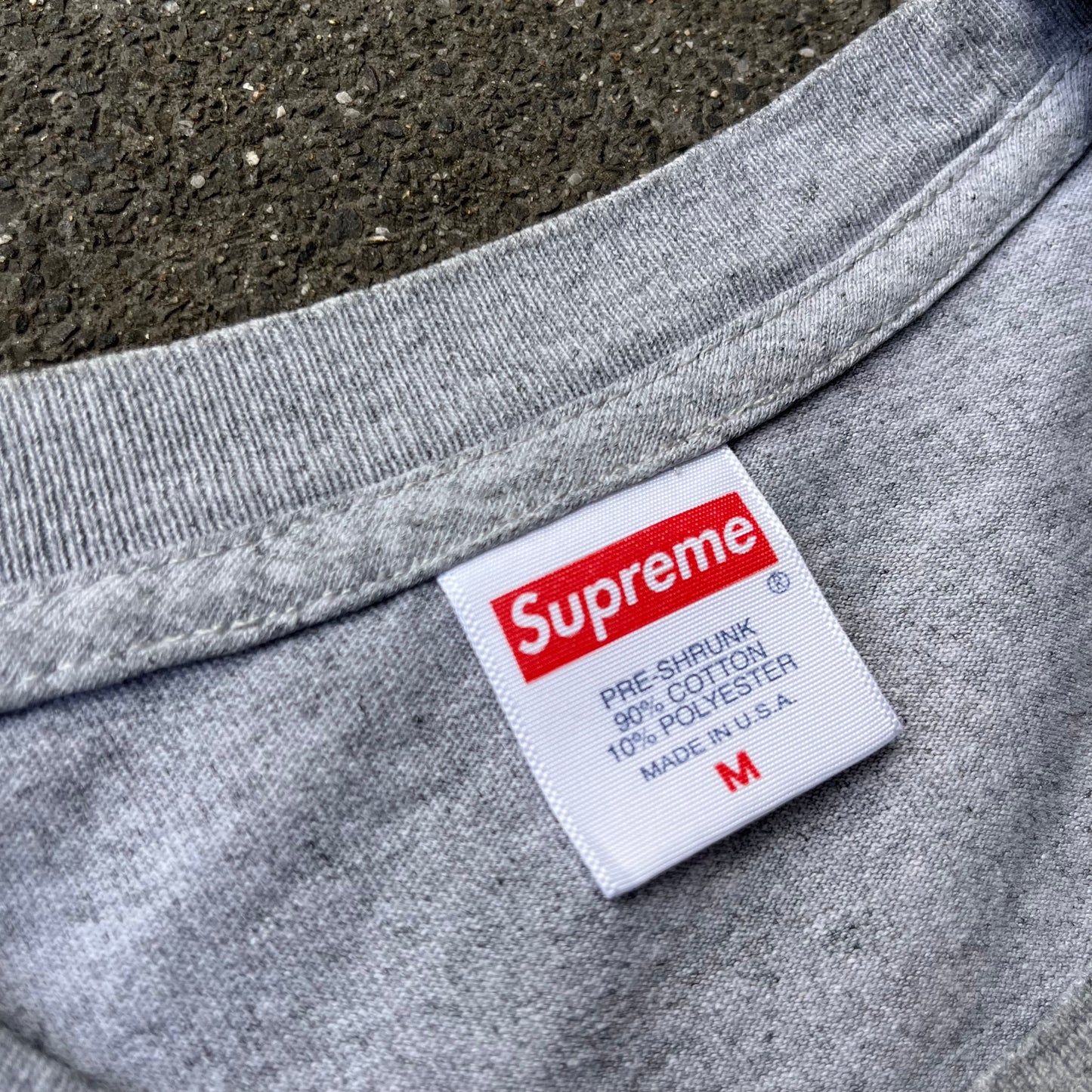 Grey Supreme Tee - M