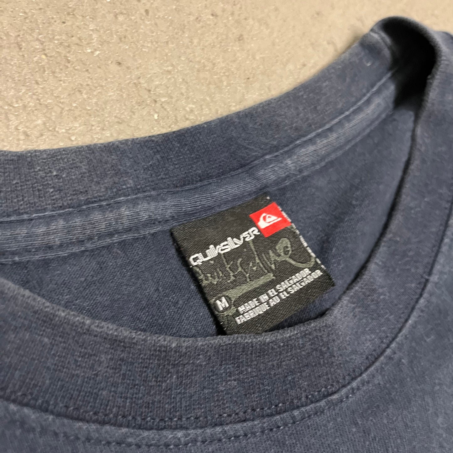 Vintage Y2K Blue Quicksilver Tee - M