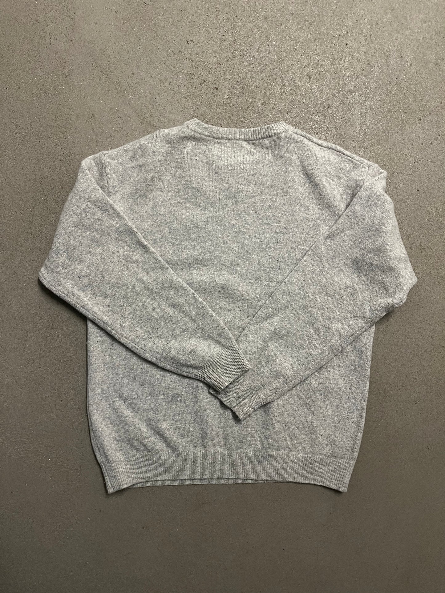 Vintage Grey Malboro Classics Knit Sweater - L