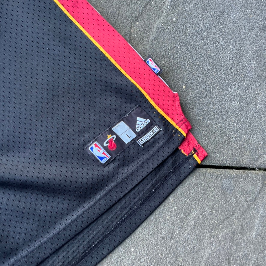 2008 Black Adidas Miami Heat Jersey - L