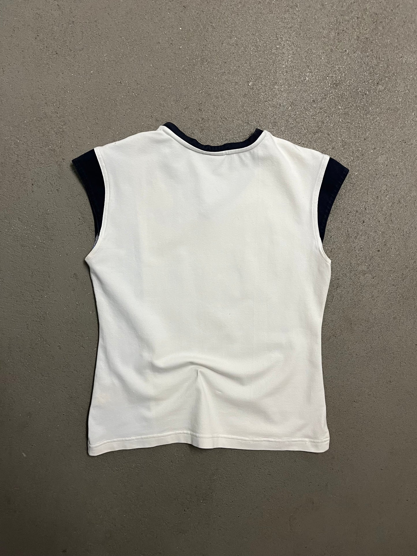 Vintage Y2K White Blue Nike Top - M (W)