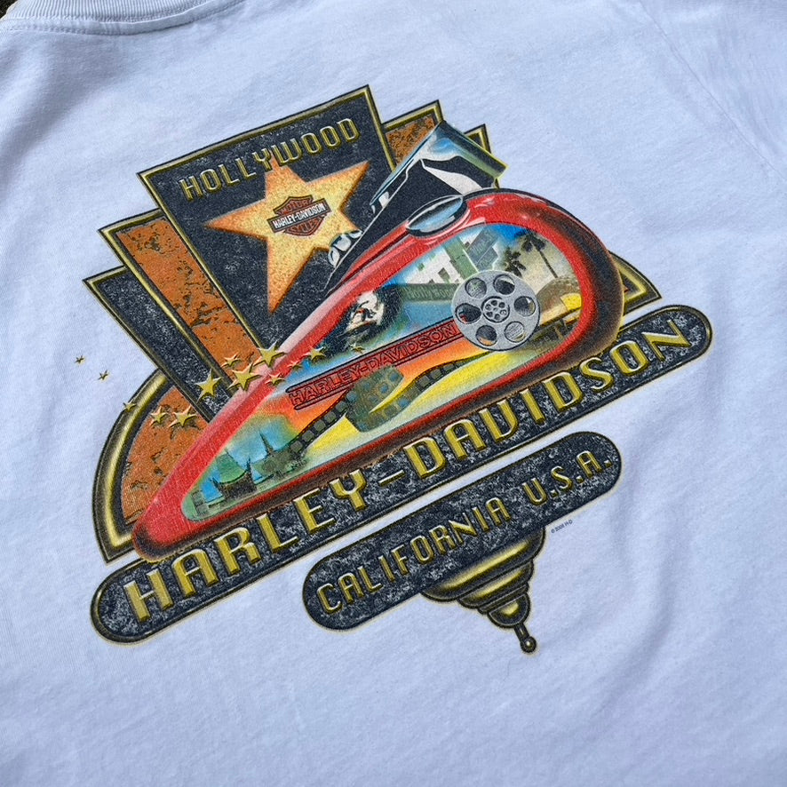 Vintage 2006 White Harley Davidson Tee - L