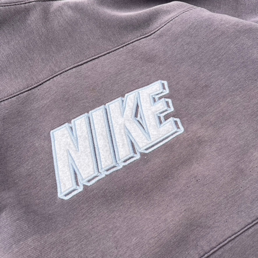 Vintage Purple Faded Nike Hoodie - M