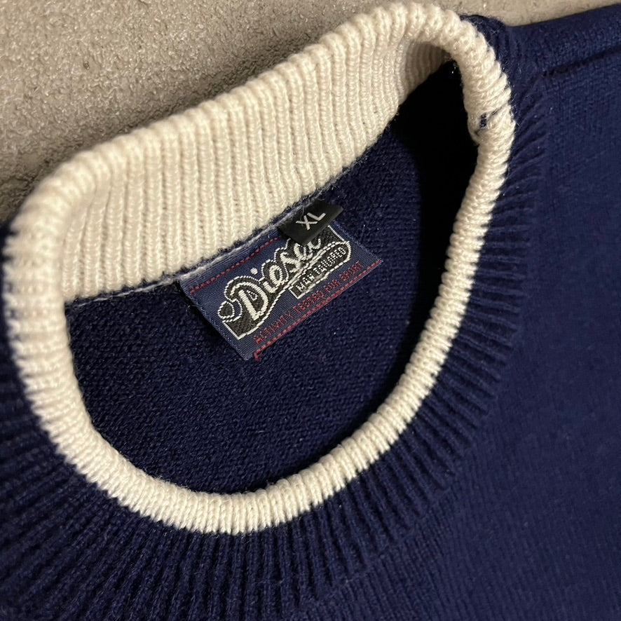 Vintage Blue Diesel Knit Sweater - L