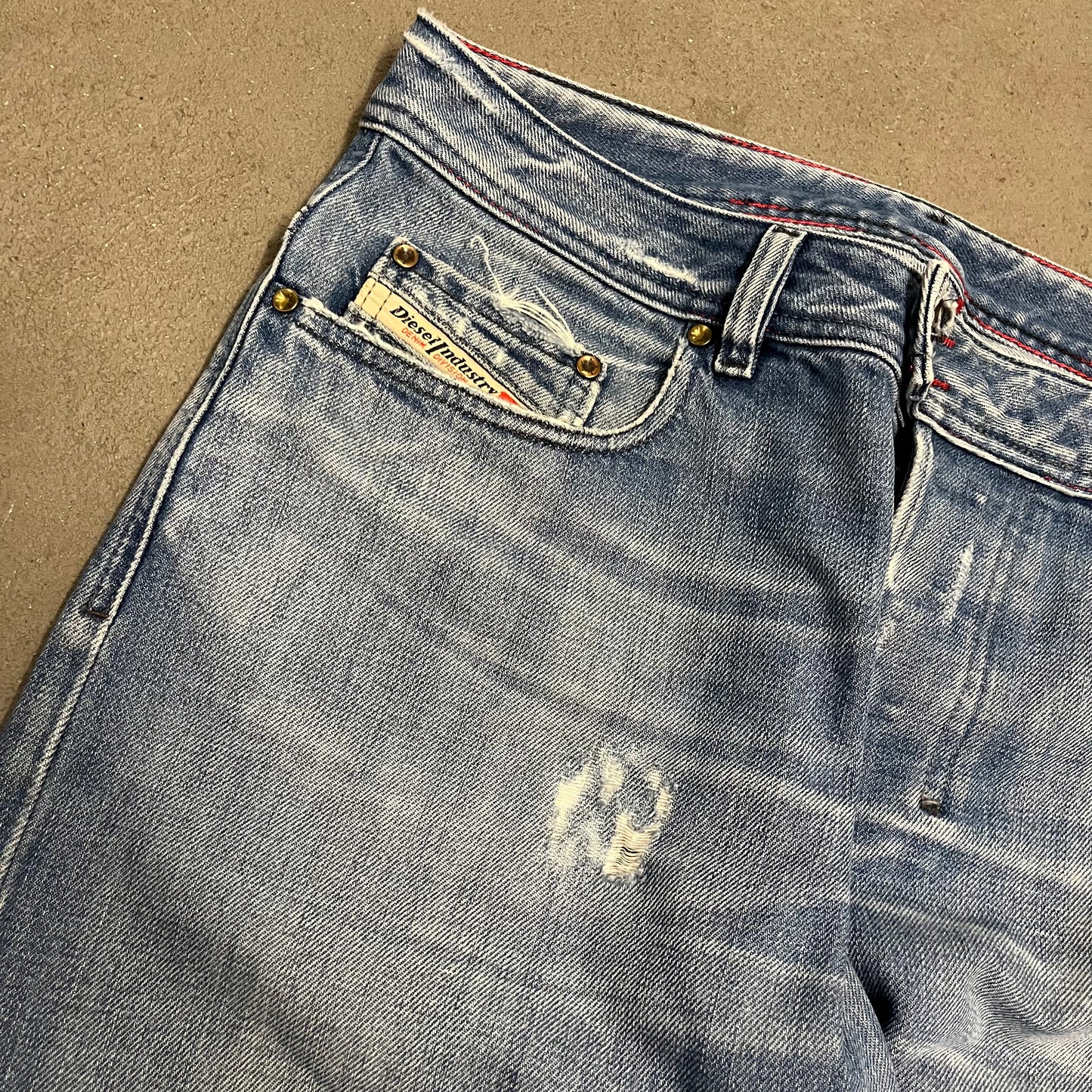 Vintage Blue Diesel Jeans Shorts - 32
