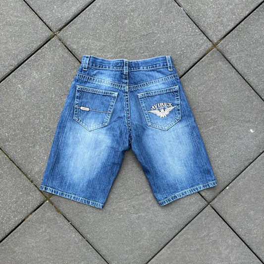 Vintage Blue Avirex Jeans Shorts - 32