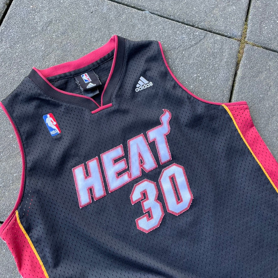 2008 Black Adidas Miami Heat Jersey - L