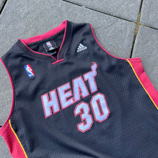 2008 Black Adidas Miami Heat Jersey - L