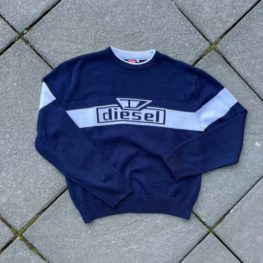 Vintage Blue Diesel Knit Sweater - M (W)