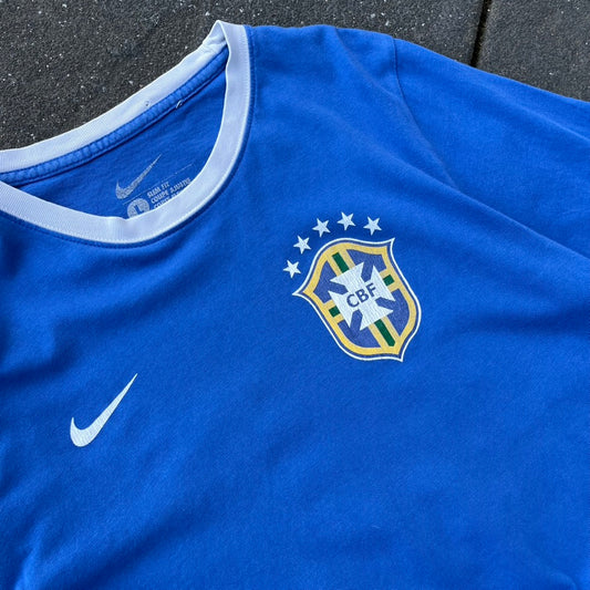 Vintage Blue Nike Brazil Tee - L