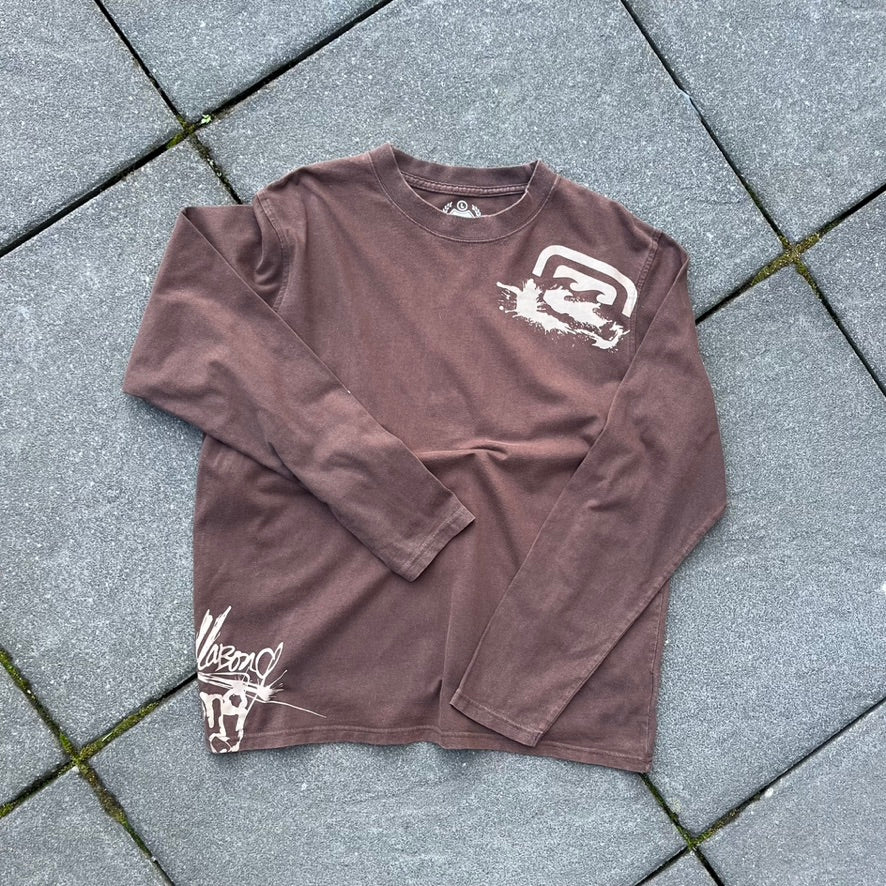 Vintage Y2K Brown Billabong Longsleeve - M
