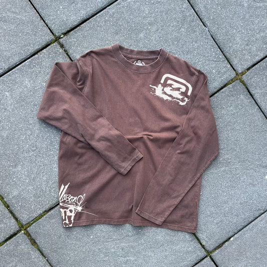 Vintage Y2K Brown Billabong Longsleeve - M