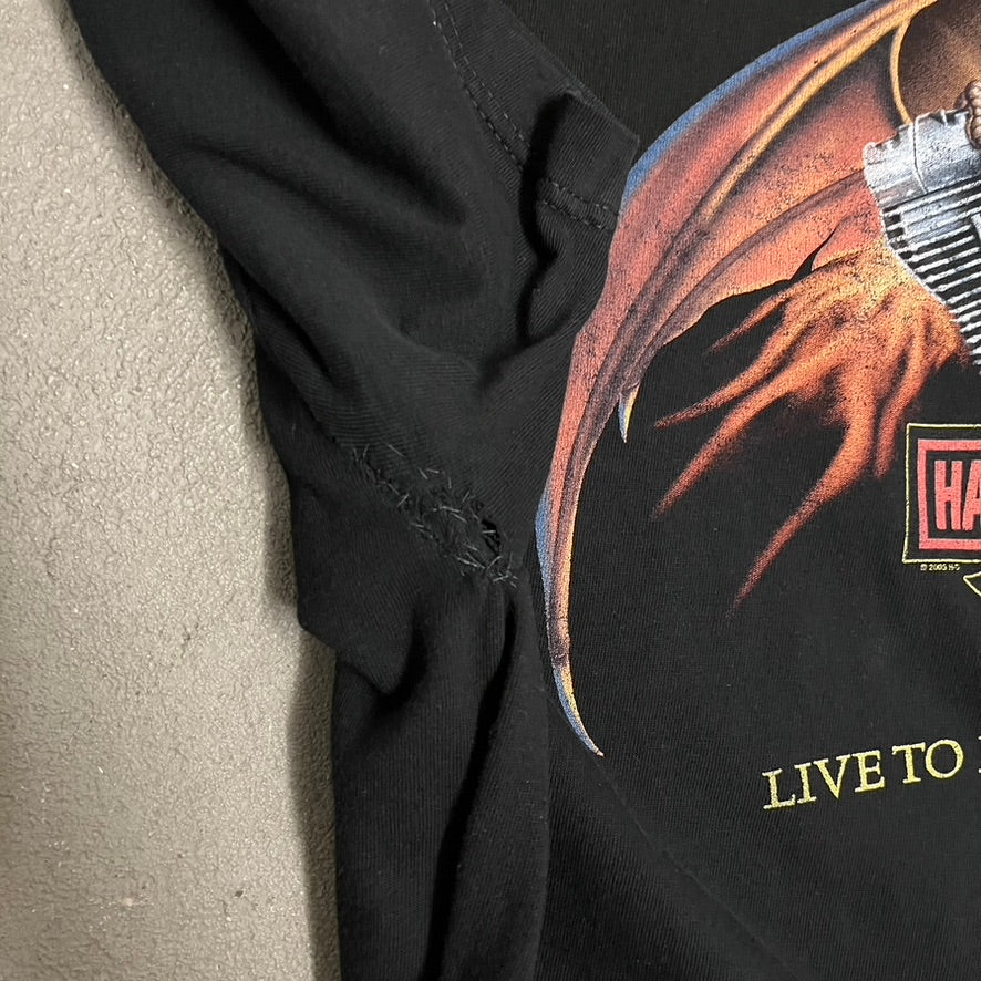 Vintage 2005 Black Harley Davidson Tee - XL