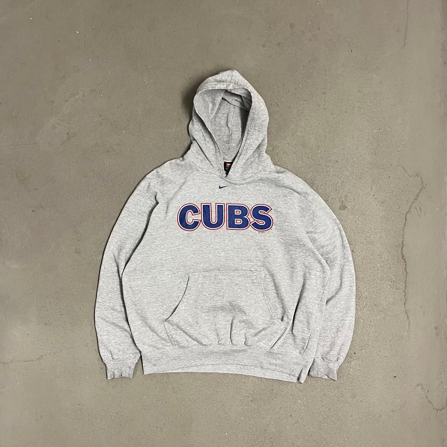 Vintage 2004 Grey Nike Chicago Cubs Hoodie - XL