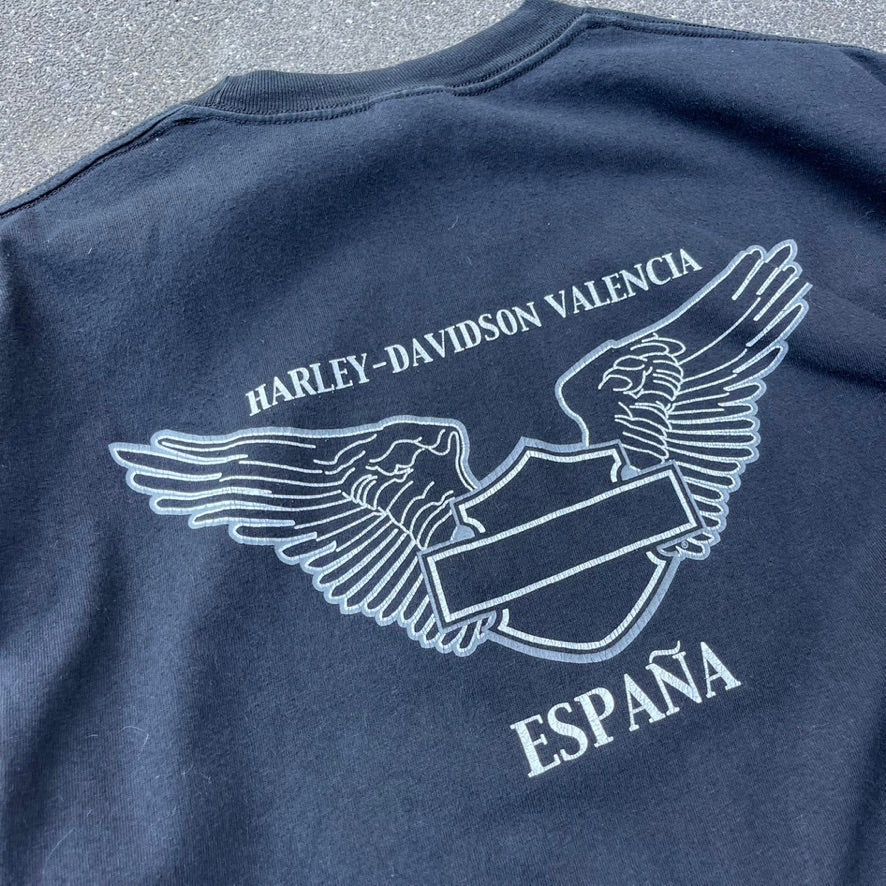 Vintage 2001 Black Harley Davidson Tee - L